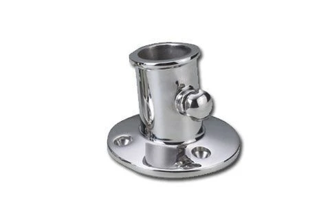 Vlaggenstokhouder RVS (Grootte: Gat Ø25mm) 3 Vlaggenstokhouder RVS (Grootte: Gat Ø25mm)