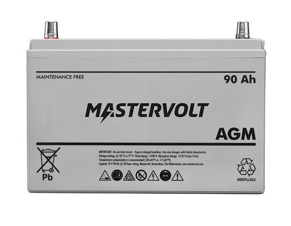 Mastervolt 12V 90AH AGM Accu 4 Mastervolt 12V 90AH AGM Accu - Afbeelding 2