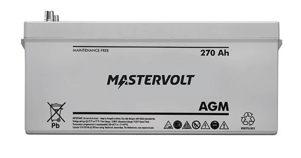 Mastervolt 12V 270AH AGM Accu 4 Mastervolt 12V 270AH AGM Accu - Afbeelding 2