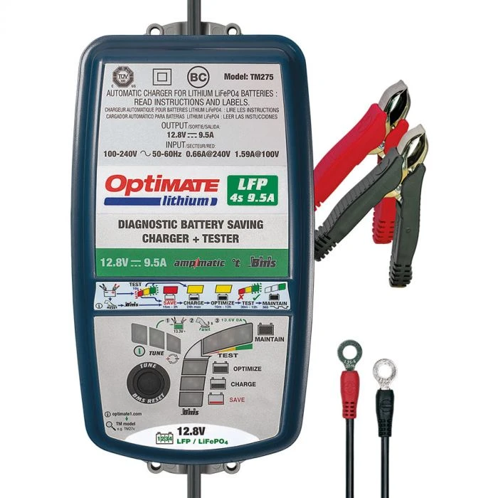 Tecmate Optimate Lithium 4S 9.5A Acculader 3 Tecmate Optimate Lithium 4S 9.5A Acculader