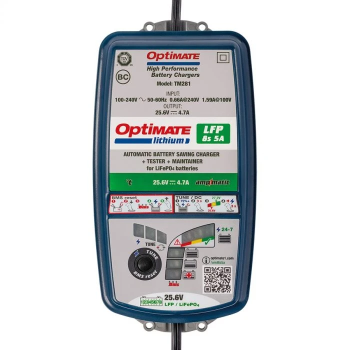 Tecmate Optimate Lithium 8S 5A Acculader 5 Tecmate Optimate Lithium 8S 5A Acculader - Afbeelding 3